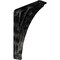 Ekena Millwork Nevio Wrought Iron Bracket, (Triple center brace), Antiqued Warm Silver 2"W x 7 1/2"D x 10"H BKTM02X07X10TNEAWS - alternate 1